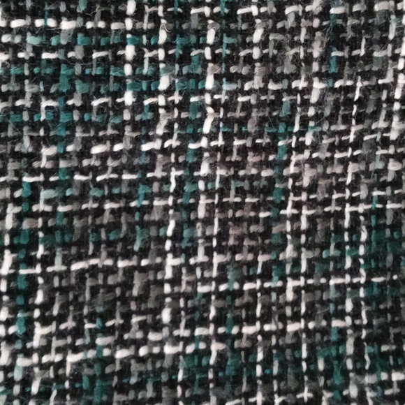 🍁LOFT🍁 - Green/Gray Tweed Wool Blend Skirt - Picture 4 of 11